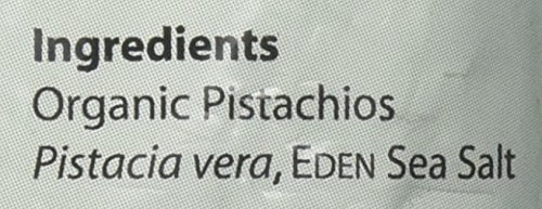 Eden Organic Pistachios, 4 oz, Shelled and Roasted Pack of 15