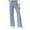 Light Blue, variant on Wyobmus Women's Wide Leg Jeans High Waisted Strechy Jeans Slim Fitted Boyfriend Jean Streewear Trousers Casual Denim Pants Blue