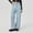 *Light Blue, variant on ClodeEU Women's Long Jeans ,Straight Leg High Waisted Pocket Jeans ,Casual Simple Retro Dark Blue,Womens Plus M