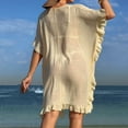 thumbnail image 7 of TMOYZQ Womens Swimsuits Cover Ups Crochet Chiffon Beach Cover Bathing Suit Bikini Wear Coverups Dress, 7 of 7
