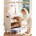 thumbnail image 6 of Robud Wooden Toy Dishwasher for Kids Ages 3+, Realistic Dishwashing Playset with Dishes Cups Utensils Dish Rack & Cloths, Interactive Cleaning Role Play Addition to Play Kitchen, Birthday Gift, 6 of 9