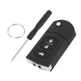 thumbnail image 1 of Unique Bargains 3 Buttons Keyless Entry Remote Fob Key Shell Case for Mazda 3 6 MX5 RX8, 1 of 7