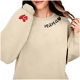 thumbnail image 6 of Craaazy Oversized Mama Letter Print Trendy Shirts for Mom Solid Color Loose Crewneck Short Sleeve Clothes Gifts, 6 of 7