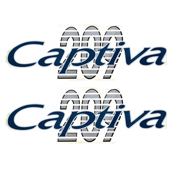 Rinker Boat Brand Emblem Decal Sticker 209 Captiva (Pair)