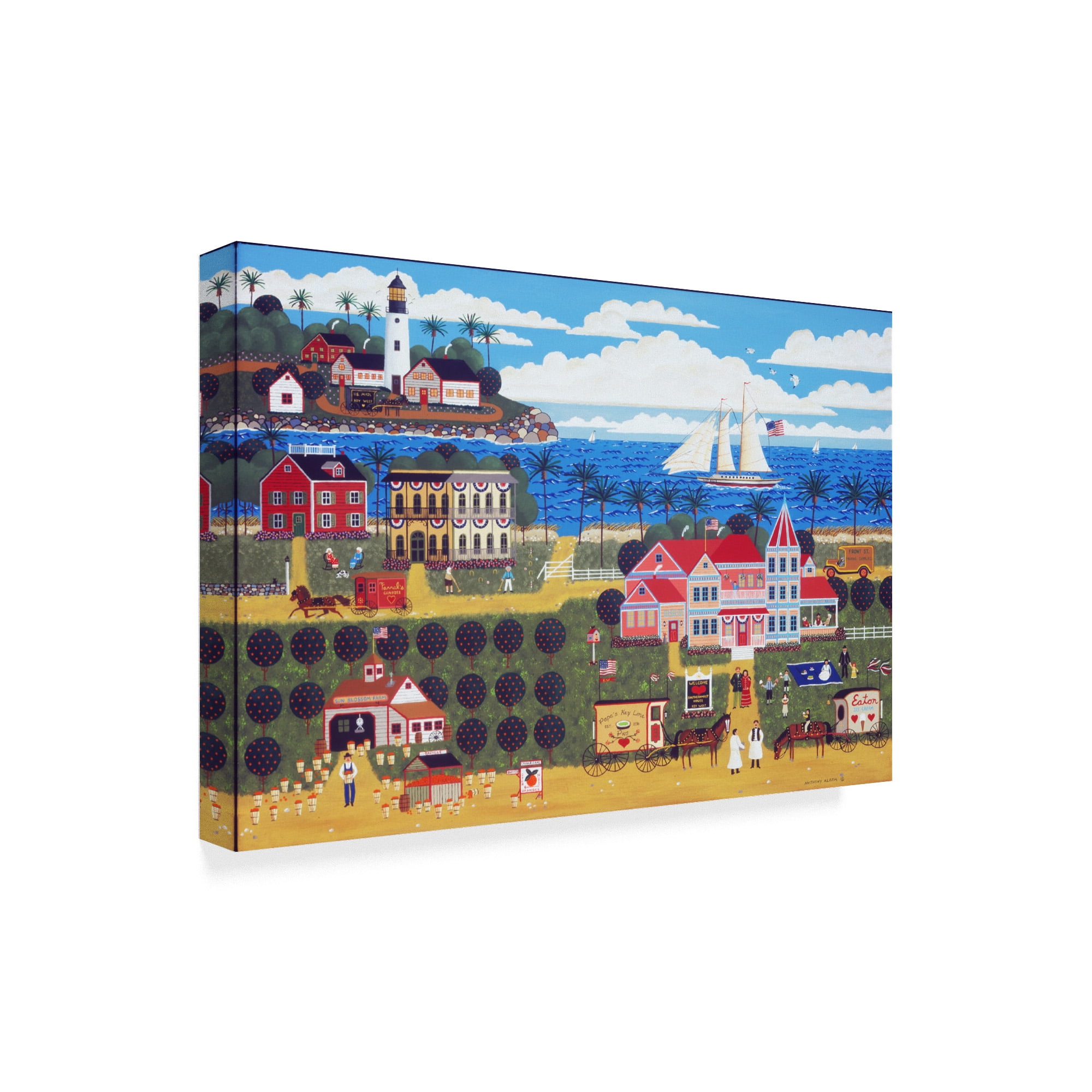Trademark Fine Art 'Key West Beach' Canvas Art by Anthony Kleem