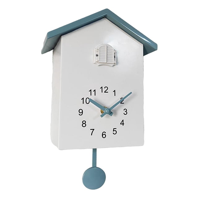 Cuckoo Wall Clock Nursery Pendulum Clock Clock Wall Decoration - Grey