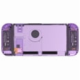thumbnail image 5 of eXtremeRate Replacement Shell Buttons for Nintendo Switch, Crystal Clear Atomic Purple Custom Back Plate for Switch Console, Housing Case w/Colorful Buttons for Joycon Handheld, 5 of 9