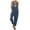 Navy, variant on Conairie Women Overalls Flower Print Loose Adjustable Straps Jumpsuits One Piece Outfits With Pockets Army Green L