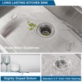 thumbnail image 6 of 33 inch Farmhouse Workstation Kitchen Sink, Handmade Stainless Steel Apron-front Sink with, 6 of 7