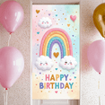 thumbnail image 6 of Colorful Theme Birthday Banner Rainbow Design Happy Birthday Banner for Kids Party Celebration Photo Background, 6 of 7