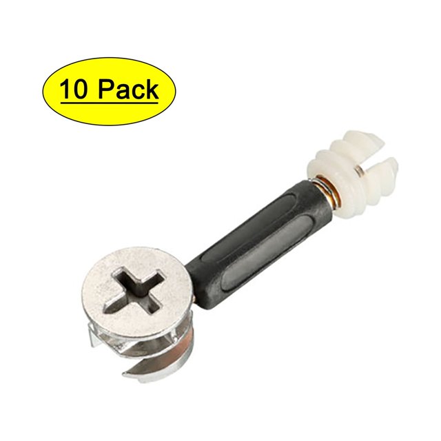 Unique Bargains 10 Ensembles de Raccords de Meubles 15mm OD Cam avec Écrou Pré-Inserté