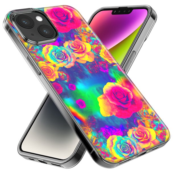 MUNDAZE Apple iPhone 7/8 Plus Hippie Tie Dye Colorful Roses Double
