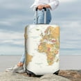 thumbnail image 4 of Uemuo World Map 1 Printed Washable Luggage Cover - Fashion Suitcase Protector Fits 18-32 Inch Luggage -Medium, 4 of 9