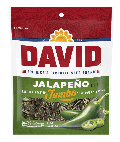 David Sunflower Seeds Variety Pack, 4 Exciting Flavors, 5.25 Ounce Each, 1 Bag per Flavor