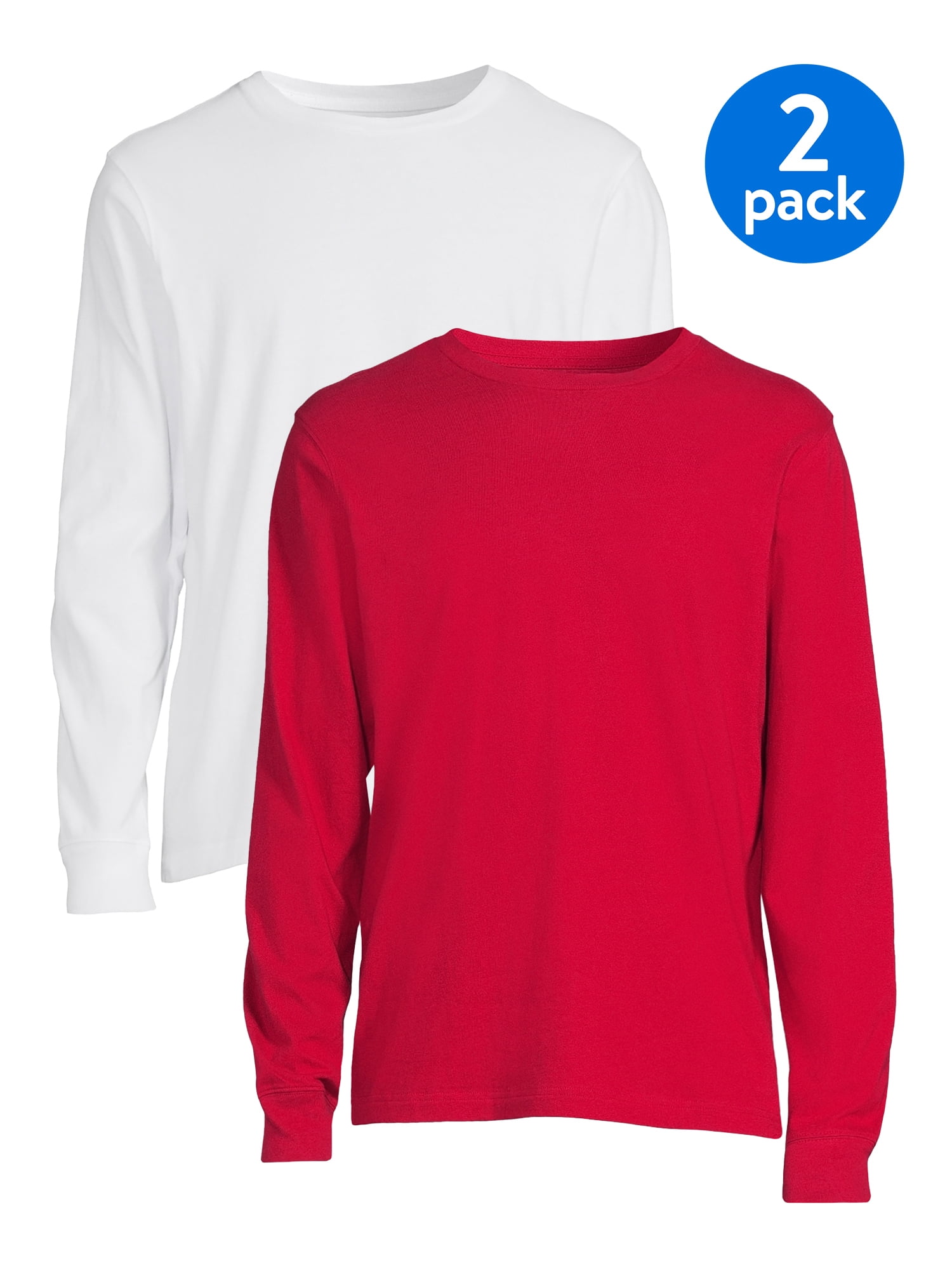 Wrangler Men’s Long Sleeve Layering Tee, 2-Pack | B35