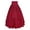 Red, variant on Women Victorian Skirt Medieval Renaissance Peasant Skirt (Red, S)