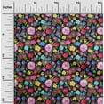 thumbnail image 1 of oneOone Polyester Lycra Black Fabric Florals Dress Material Fabric Print Fabric By The Yard 56 Inch Wide, 1 of 4