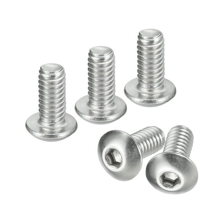 

#8-32x3/8 Button Head Socket Cap Screws 100 Pack 304 Stainless Steel Screws