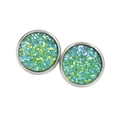 thumbnail image 1 of Pendientes Gotas Sonducket acero inoxidable Galvanoplastia fina color verde, 1 of 6
