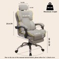 Executive Office Chair with Foot Rest High Back Office Chair Computer
