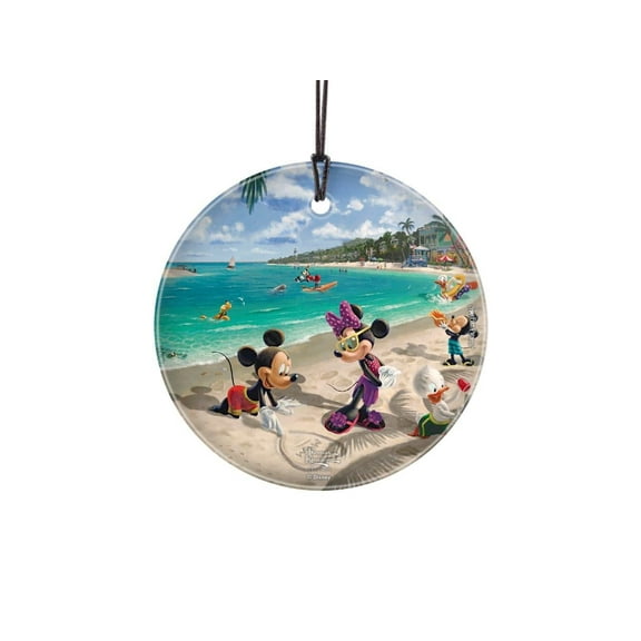 Disney (Mickey and Minnie in Florida) StarFire Prints™ Hanging Glass Print SPCIR1263