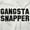 White, variant on Gangsta Snapper Hip Hop Nerdy Geeky Plus Size Crewneck Graphic Tee Shirt Brisco Brands 3X