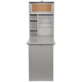 thumbnail image 6 of SEI Furniture Fold Out Wall Mount Floating Desk in Gray, 6 of 16