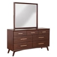 thumbnail image 3 of Alpine Furniture 1978-06 Gramercy Mirror&44; Noyer - 37,5 x 40 x 2,0 Po., 3 of 4