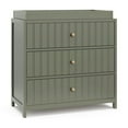 thumbnail image 3 of Graco Teddi 3 Drawer Dresser with Infant Changing Topper, Olive, 3 of 14