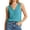 Blue, variant on Womens Tank Tops, V Neck Henley Sleeveless with Pocket Slub Knit Casual Blouse for Women