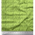 thumbnail image 1 of Soimoi Green Georgette Viscose Fabric Brush Stroke Abstract Printed Fabric 1 Yard 42 Inch Wide, 1 of 3