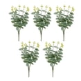 thumbnail image 1 of 5 uds tallos de eucalipto hojas artificiales de eucalipto para jarrones para decoración de mesa del hogar, 1 of 5