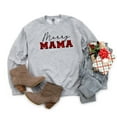 thumbnail image 3 of Merry Mama Buffalo Plaid | Sweatshirt, 3 of 4