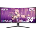 thumbnail image 1 of Restored AOC 34" Agon PRO AG346UCD Gaming Monitor, QHD, 3440x1440, 175Hz 0.03ms MPRT, G-Sync Compatible, - Black, 1 of 8
