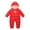 Red, variant on BULLPIANO 0-12 Months Baby Boys Girls Winter Snowsuit Toddler Warm Fleece Lining Hooded Romper Infant Zipper Winter Coat Jumpsuit