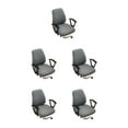 thumbnail image 2 of Transemion 1/2/3/5 2pcs/set Office Chair Cover For Professional And Polished Look Dustproof gray 5PCS, 2 of 6