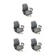 thumbnail image 2 of Naiovety 2 pack/lot efecto protector sillón cubierta elegante y amplia aplicación antideslizante asiento silla cubierta gris Type2 NO2, 2 of 6