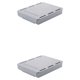 thumbnail image 4 of Injueey Caja de almacenamiento multifuncional de plástico para cajón debajo del escritorio, elegante y organizada, ahorra espacio, gris L gris L 2Conjunto, 4 of 6
