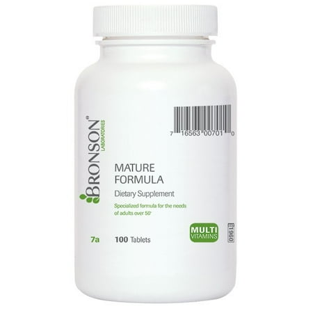 Bronson Labs: Mature Formule multivitamines (100 comprimés) Un comprimé par jour