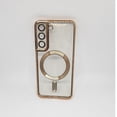 thumbnail image 1 of Funda transparente de lujo con Magphase para Samsung S22 GOLDEN, 1 of 4