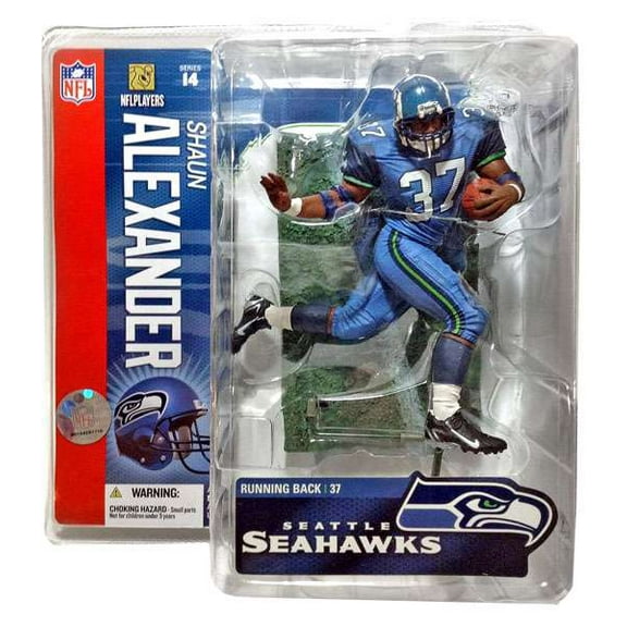 Shaun Alexander Action Figure Teal Uniform Sports Picks Series 14 NFL