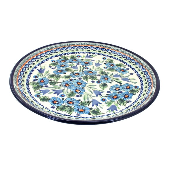 Blue Rose Polish Pottery Ballina Large Round Platter