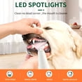 thumbnail image 5 of Ultrasonic Dog Teeth Cleaning Kit With LED Lamp For Pet, 5 Modes For Teeth Care To Remove Stains Calculus, Dog Toothbrush Plaque And Tartar Remover With 3 Heads, 5 of 5