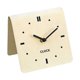 thumbnail image 2 of Reloj de mesa analógico silencioso, creativo, cuadrado, de acrílico, decorativo. Beige, 2 of 9
