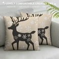 thumbnail image 3 of COMIO  Christmas Pillow Covers Farmhouse Chrismas Decorations for Home Indoor Decorative Throw Pillows for Living Room Xmas Snowflake Deer Couch Pillows Outdoor Sofa Bed Room, 3 of 5