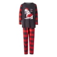 thumbnail image 2 of KelaJuan Family Matching Christmas Pajamas Sets ,Long Sleeve Dog Print Tops + Plaid Pants or Long Sleeve Jumpsuit, 2 of 8