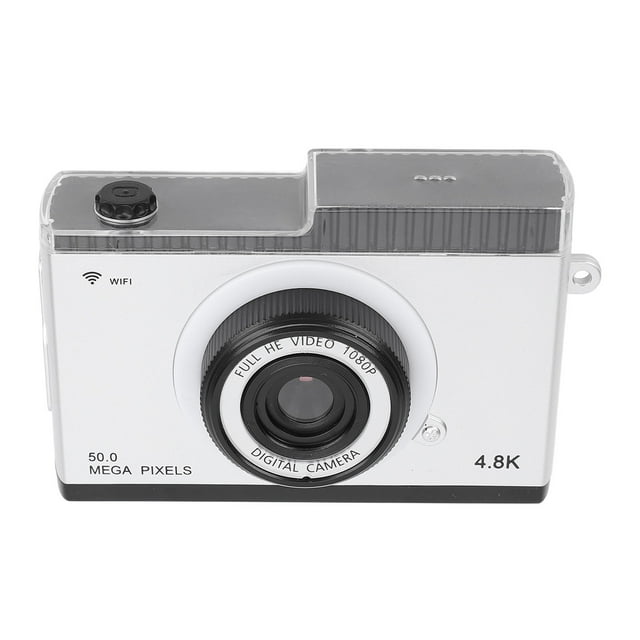 Cámara Digital, Cámara HD 1080p 48MP Con Pantalla Ips de 2,4 Pulgadas, Zoom 8x, 3 Luces de Relleno, Función de Reproducción externa Mp3, Múltiples Juegos para Niños y Niñas y Niadas