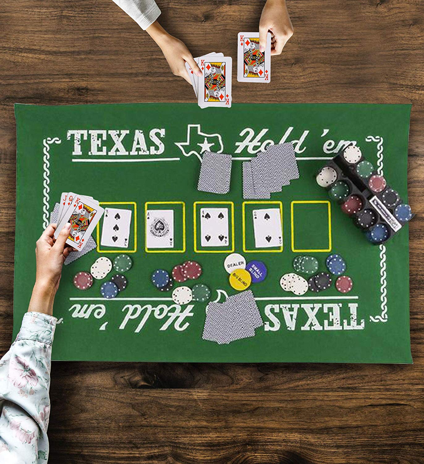 Professionelles Poker-Button-Set Für Texas Hold'em – 6 Stück Inkl. Dealer, Blind & Kill Buttons
