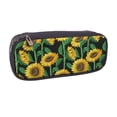 thumbnail image 2 of Lsque Sunflower 1 Printed Big Capacity PU Leather Pencil Case Large Pencil Pouch Stationery Pen Bag Pencil Holder for Teen, 2 of 6