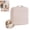 Pink, variant on Travel Makeup Bag with Magnetic Fold Down Flap, Waterproof Leather Cosmetic Bag for Women, Multi Zone Standing Toiletry Organizer(Cream 1PCS)